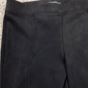 Andrew Marc Black Women's Trousers Suede Look & Feel